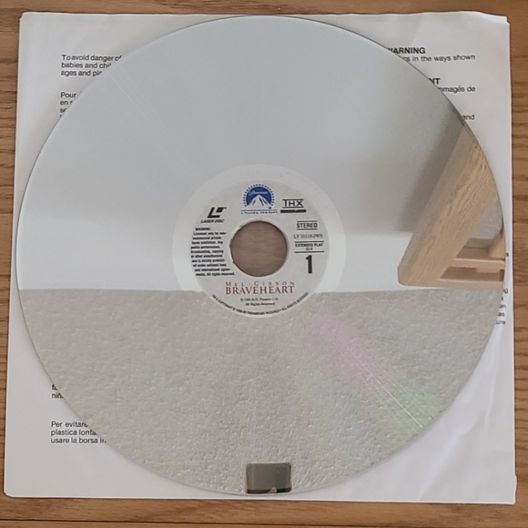 BRAVEHEART on Vintage Laser Discs - Picture 6 of 9